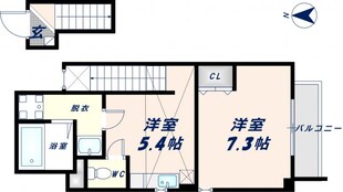 長田駅 徒歩10分 2階の物件間取画像